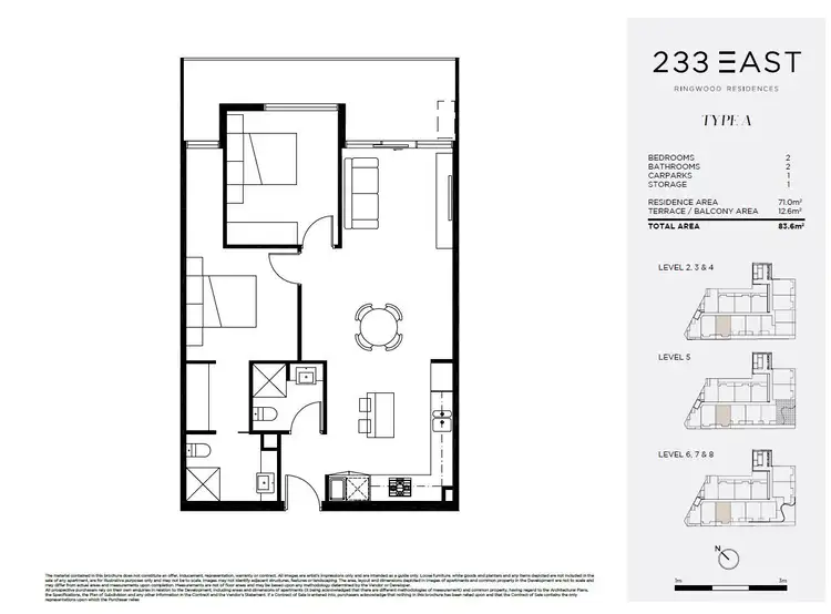 Floorplan of Homely apartment listing, 208/233 Maroondah Highway, Ringwood VIC 3134
