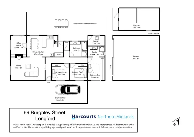 Floorplan of Homely house listing, 69 Burghley Street, Longford TAS 7301