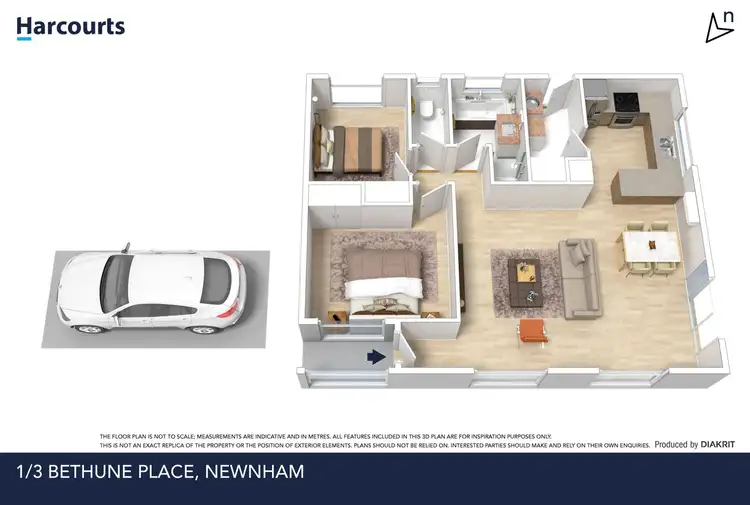 Floorplan of Homely unit listing, 1/3 Bethune Place, Newnham TAS 7248