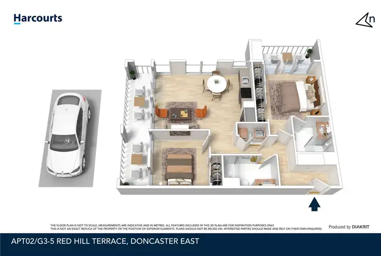 Floorplan of Homely apartment listing, G2/3 Red Hill Terrace, Doncaster East VIC 3109