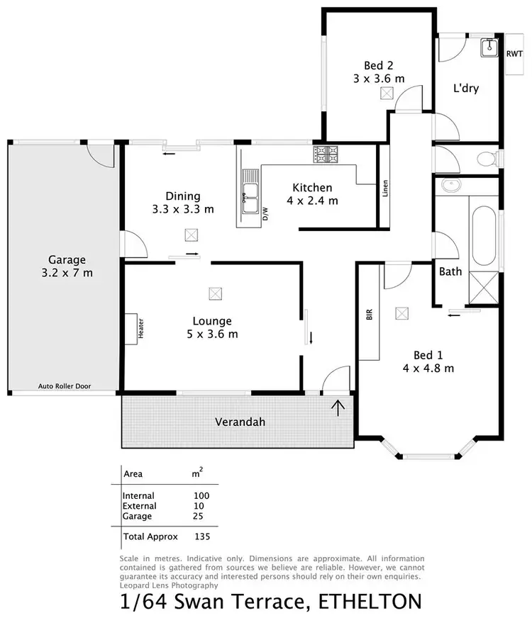 Floorplan of Homely unit listing, 1/64 Swan Terrace, Ethelton SA 5015