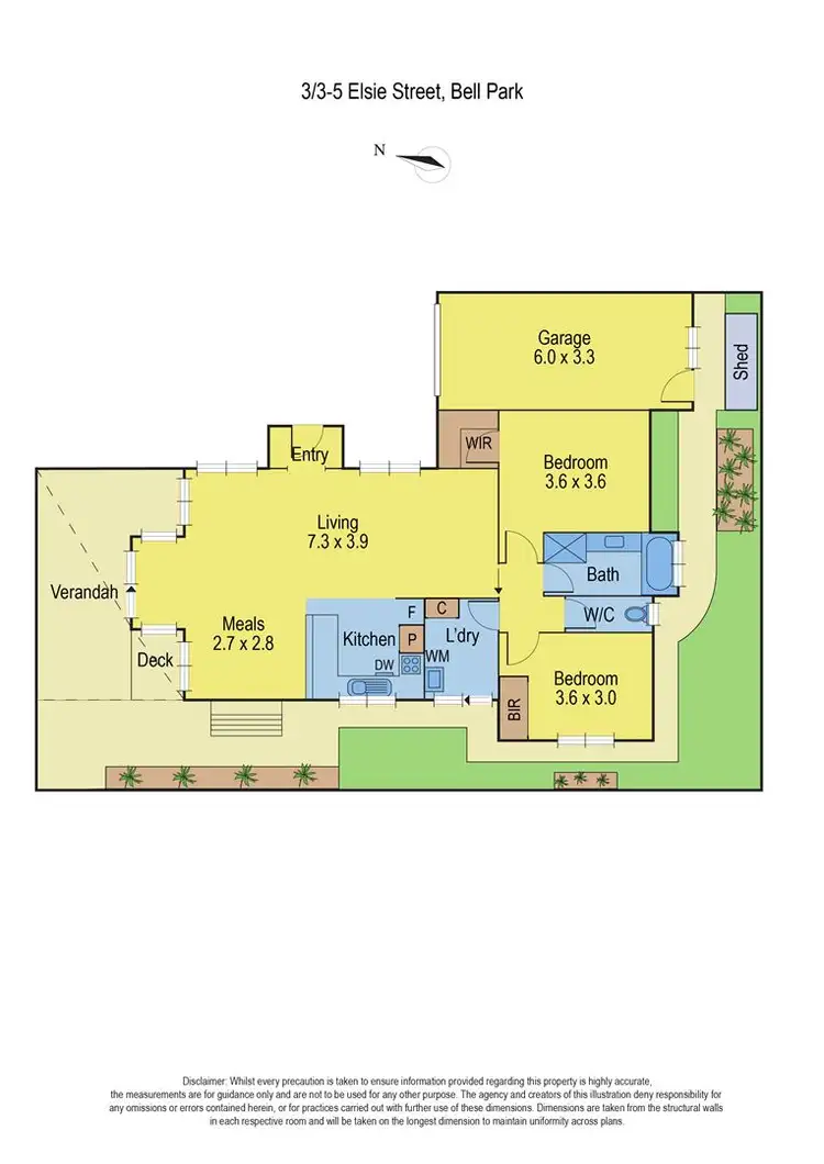 Floorplan of Homely unit listing, 3/3-5 Elsie Street, Bell Park VIC 3215