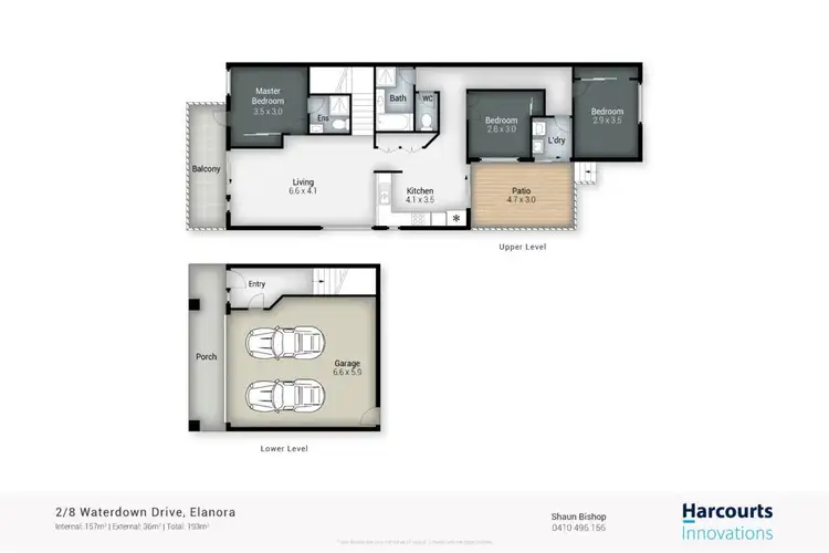 Floorplan of Homely semi-detached listing, 8B Waterdown Drive, Elanora QLD 4221