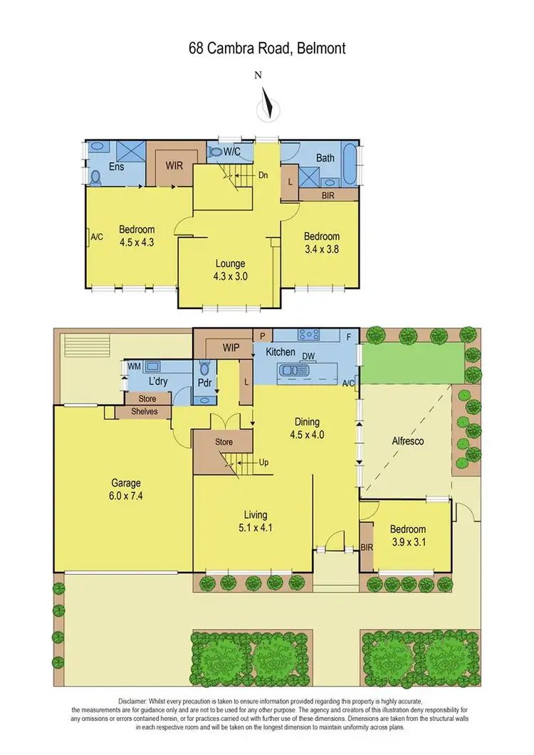 Floorplan of Homely house listing, 68 Cambra Road, Belmont VIC 3216