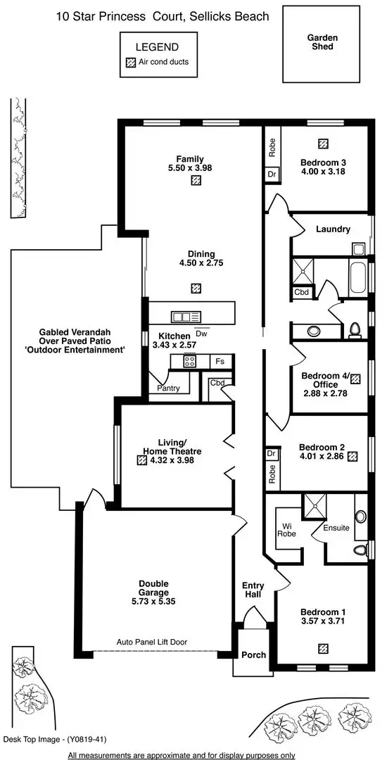 Floorplan of Homely house listing, 10 Star Princess Court, Sellicks Beach SA 5174