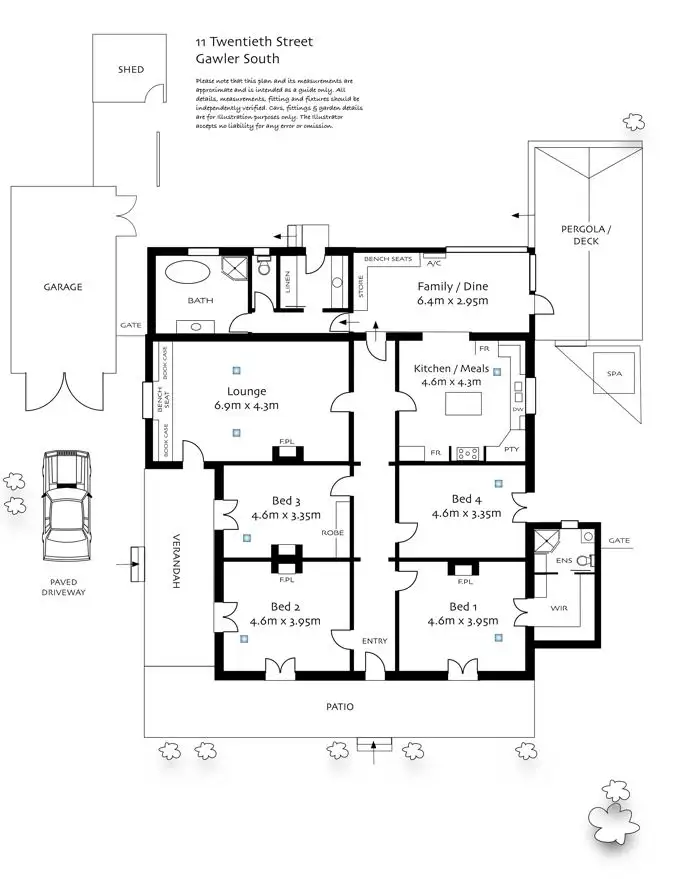 Floorplan of Homely house listing, 11 Twentieth Street, Gawler South SA 5118
