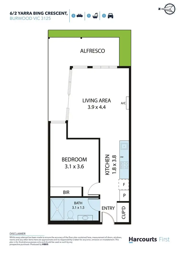 Floorplan of Homely apartment listing, 4/52 Yarra Bing Crescent, Burwood VIC 3125