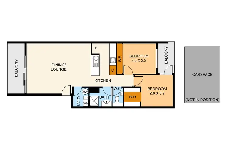 Floorplan of Homely apartment listing, 103/1A Highmoor Avenue, Bayswater VIC 3153