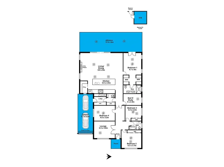 Floorplan of Homely house listing, 5 Butler Crescent, Glengowrie SA 5044