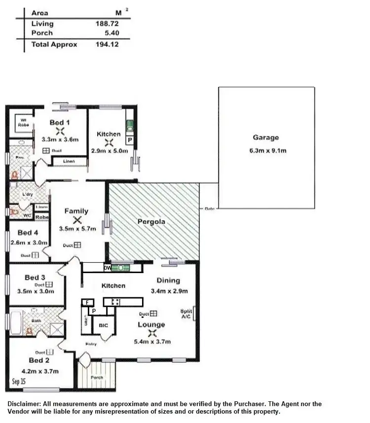 Floorplan of Homely house listing, 41 Bright Terrace, Gawler East SA 5118