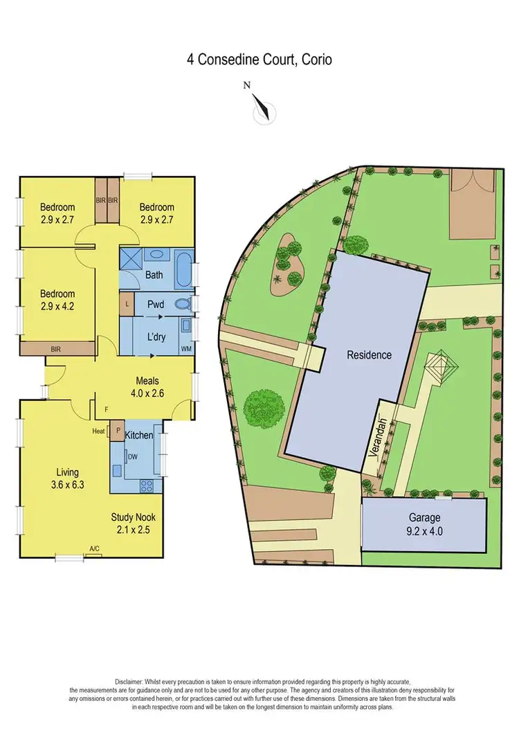 Floorplan of Homely house listing, 4 Consedine Court, Corio VIC 3214