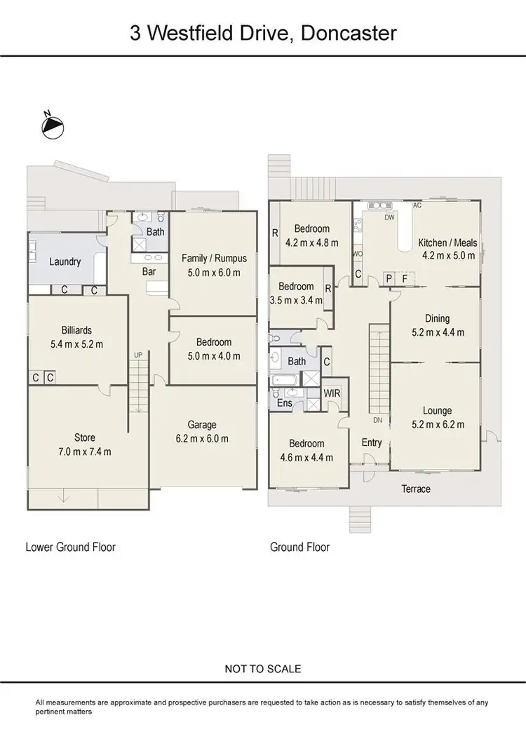 Floorplan of Homely house listing, 3 Westfield Drive, Doncaster VIC 3108