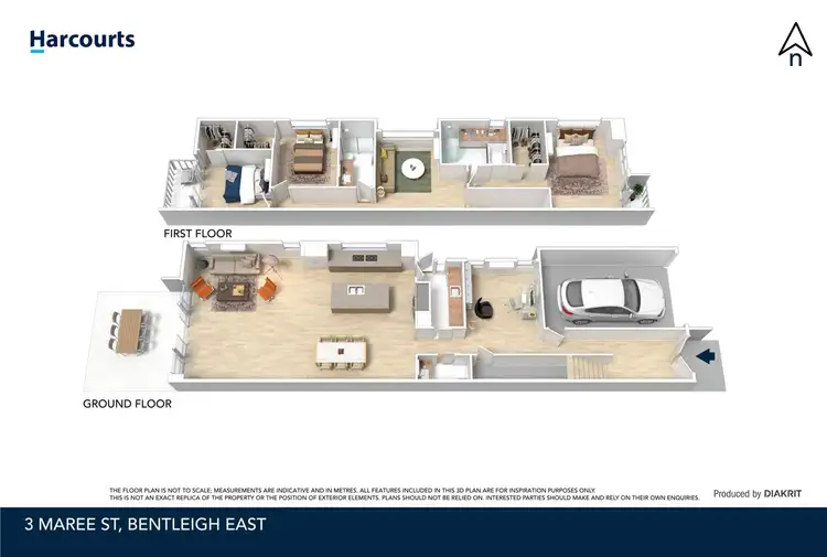 Floorplan of Homely townhouse listing, 3A Maree Street, Bentleigh East VIC 3165