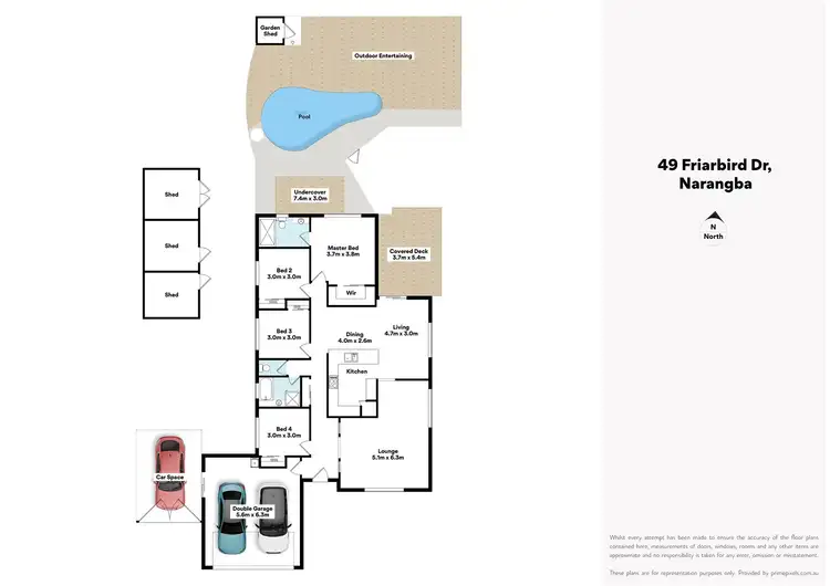 Floorplan of Homely house listing, 49 Friarbird Drive, Narangba QLD 4504