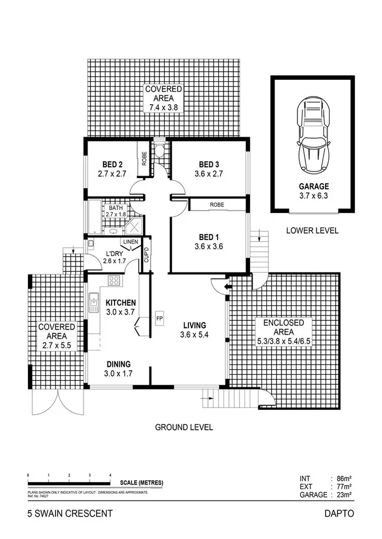 Floorplan of Homely house listing, 5 Swain Crescent, Dapto NSW 2530
