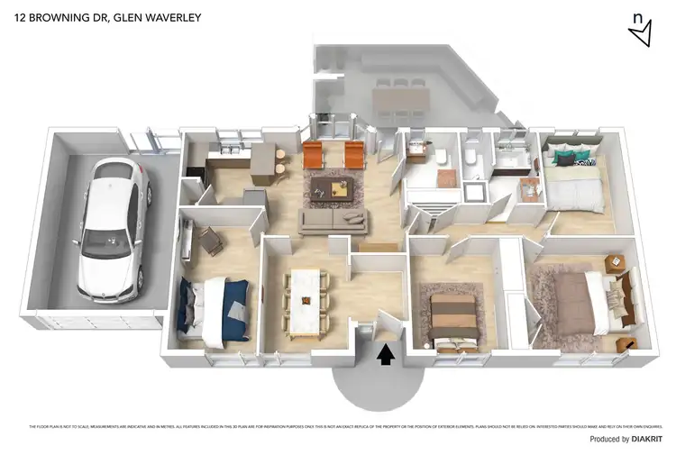 Floorplan of Homely house listing, 12 Browning Drive, Glen Waverley VIC 3150