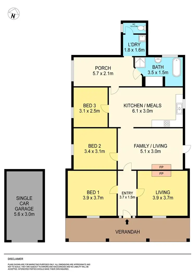 Floorplan of Homely house listing, 5 Nunn Street, Ballarat East VIC 3350