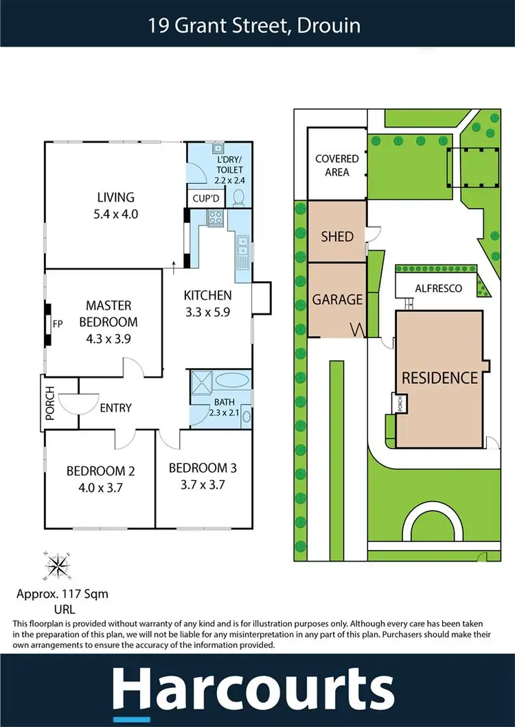 Floorplan of Homely house listing, 19 Grant Street, Drouin VIC 3818