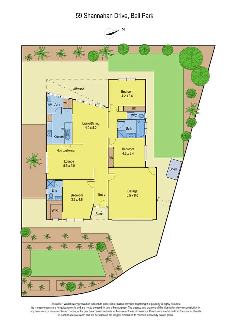 Floorplan of Homely house listing, 59 Shannahan Drive, Bell Park VIC 3215