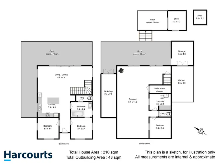 Floorplan of Homely house listing, 13 Falcon Street, Primrose Sands TAS 7173