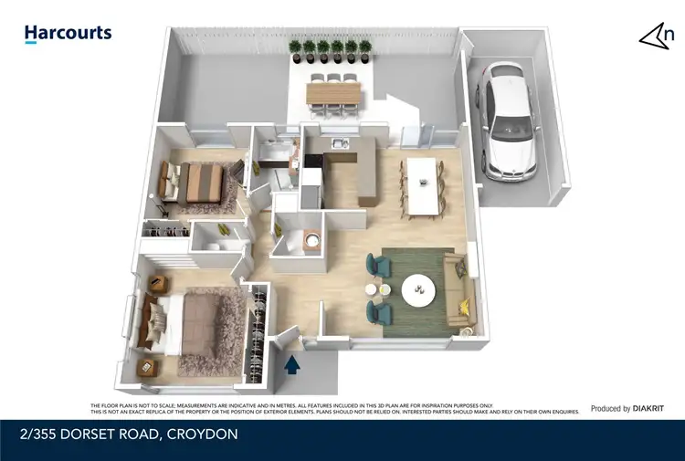Floorplan of Homely unit listing, 2/355 Dorset Road, Croydon VIC 3136