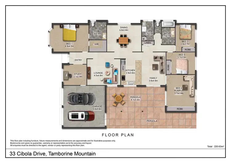 Floorplan of Homely house listing, 33 Cibola drive, Tamborine Mountain QLD 4272
