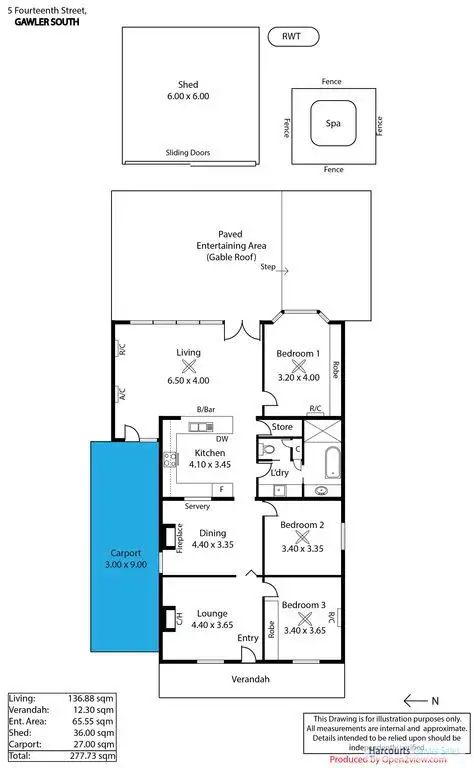 Floorplan of Homely house listing, 5 Fourteenth Street, Gawler South SA 5118