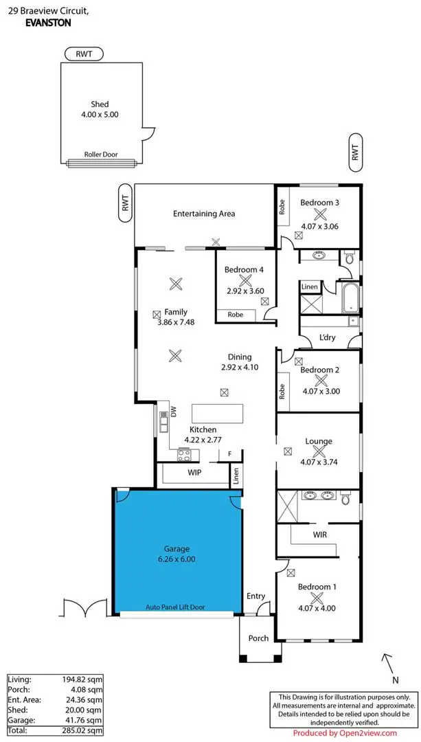Floorplan of Homely house listing, 29 Braeview Circuit, Evanston SA 5116