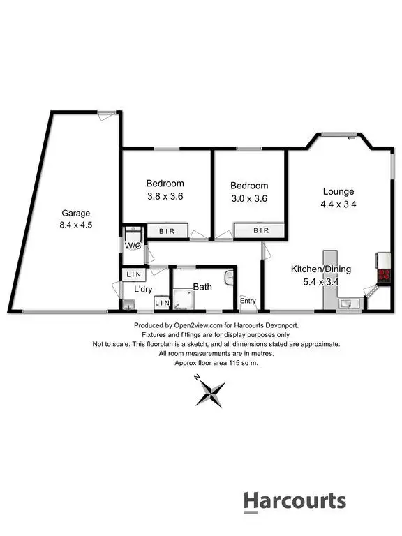 Floorplan of Homely unit listing, 15/1 Seahaven Crescent, Shearwater TAS 7307