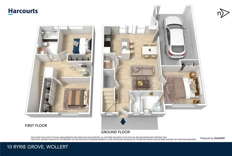 Floorplan of Homely townhouse listing, 10 Ryrie Grove, Wollert VIC 3750