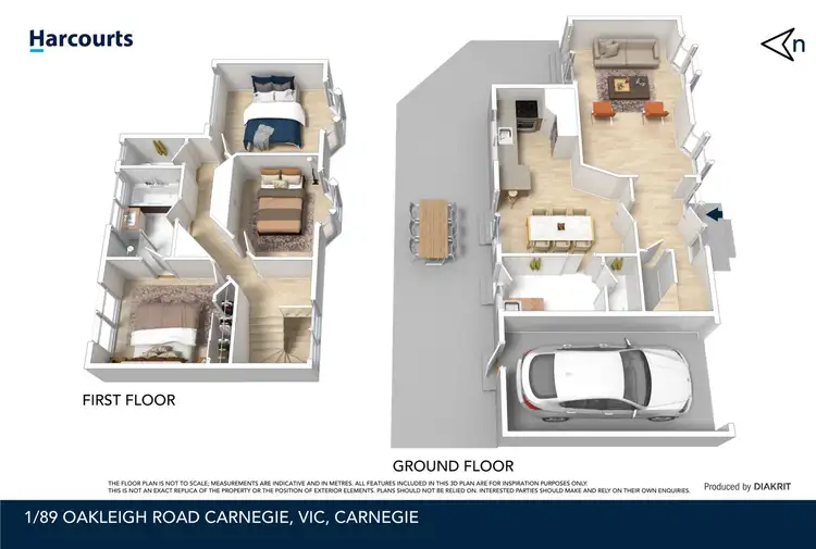 Floorplan of Homely townhouse listing, 1/89 Oakleigh Road, Carnegie VIC 3163