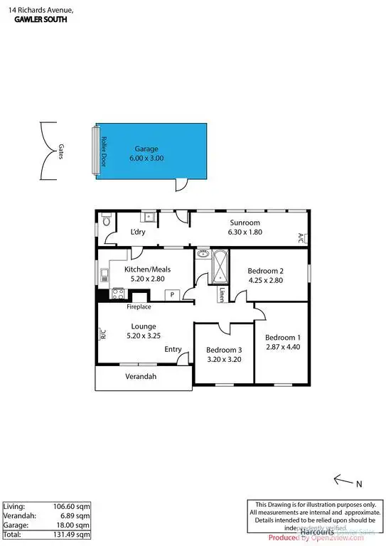 Floorplan of Homely house listing, 14 Richards Avenue, Gawler South SA 5118