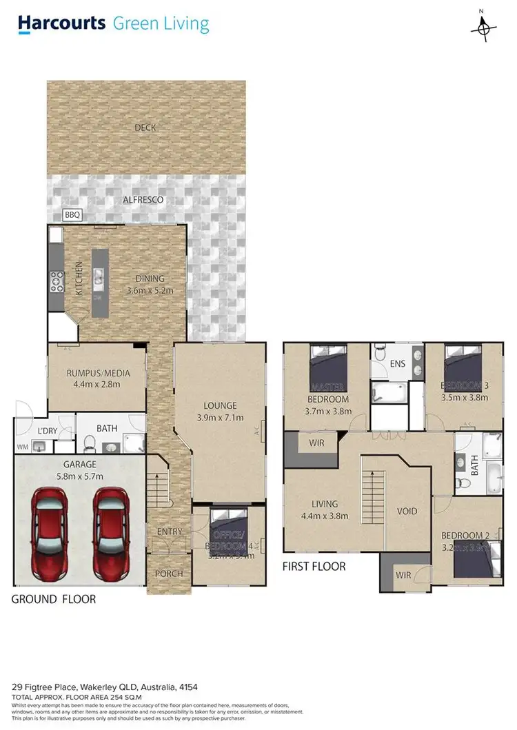 Floorplan of Homely house listing, 29 Figtree Place, Wakerley QLD 4154