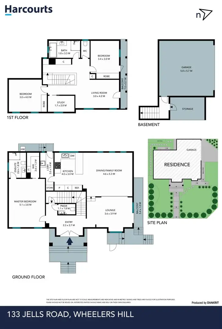Floorplan of Homely house listing, 133 Jells Road, Wheelers Hill VIC 3150