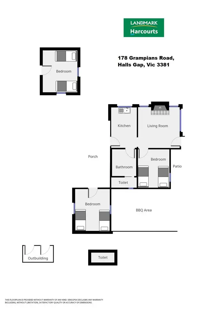 Floorplan of Homely house listing, 178 Grampians Road, Halls Gap VIC 3381