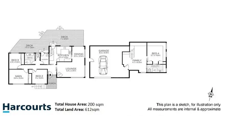 Floorplan of Homely house listing, 24 Hillside Drive, Blackmans Bay TAS 7052