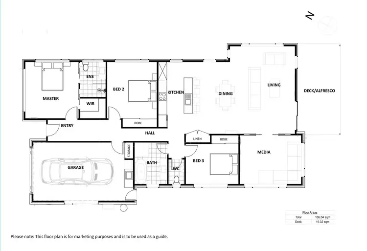 Floorplan of Homely house listing, 7 Dulcie Court, Oakdowns TAS 7019