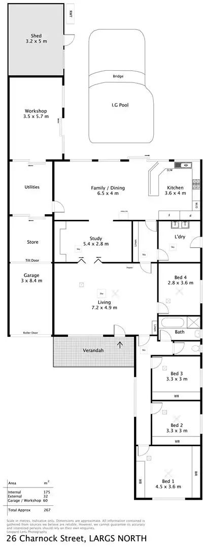 Floorplan of Homely house listing, 26 Charnock Street, Largs North SA 5016