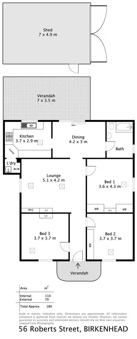 Floorplan of Homely house listing, 56 Roberts Street, Birkenhead SA 5015