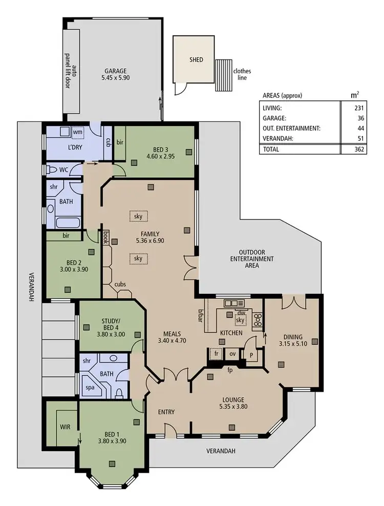 Floorplan of Homely house listing, 1 Whistler Grove, Flagstaff Hill SA 5159