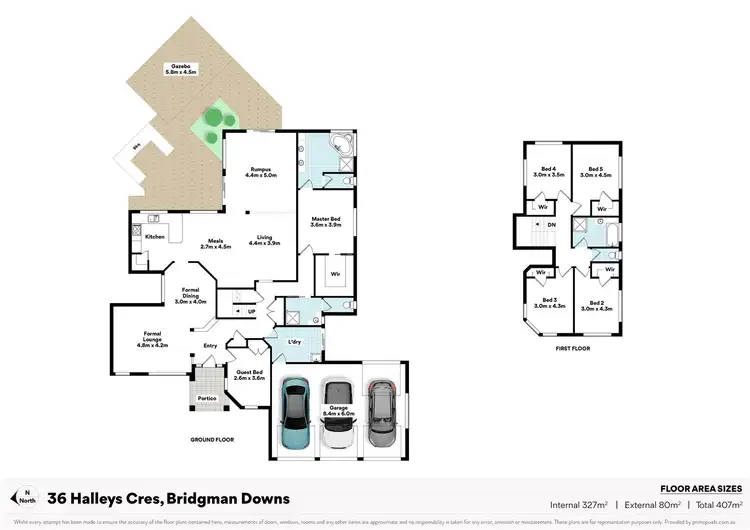 Floorplan of Homely house listing, 36 Halleys Cres, Bridgeman Downs QLD 4035