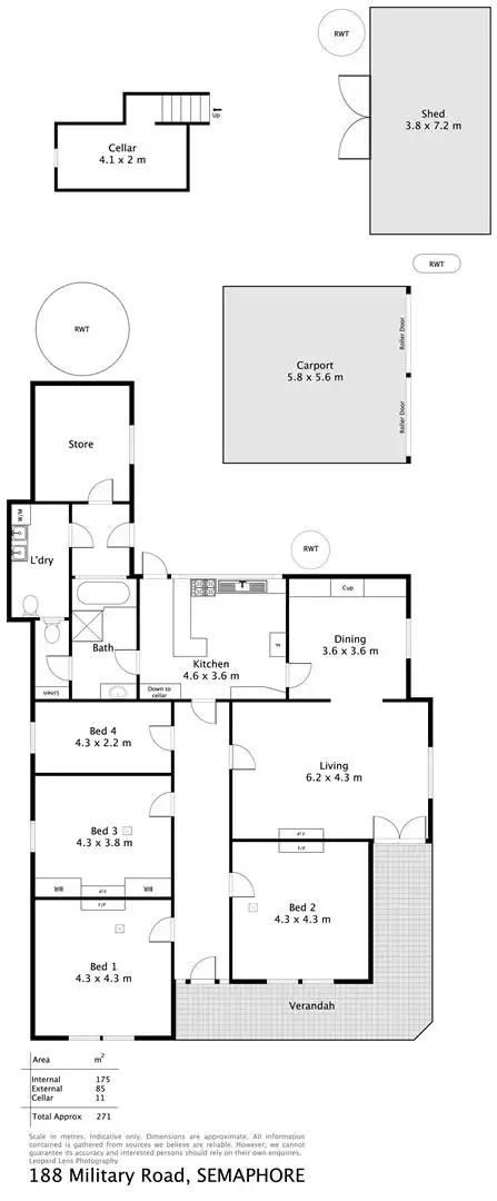 Floorplan of Homely house listing, 188 Military Road, Semaphore SA 5019