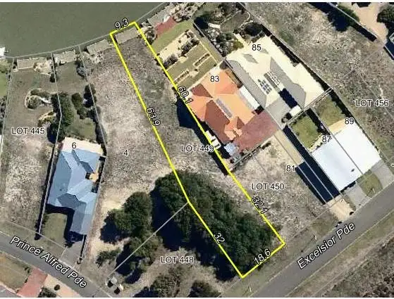 Floorplan of Homely land listing, Lot 449 Excelsior Parade, Hindmarsh Island SA 5214