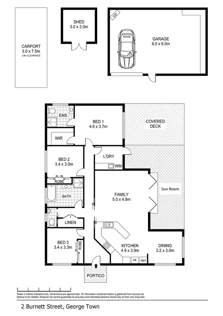 Floorplan of Homely house listing, 2 Burnett Street, George Town TAS 7253