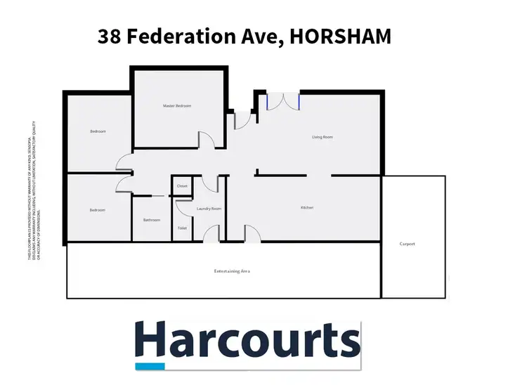 Floorplan of Homely house listing, 38 Federation Ave, Horsham VIC 3400
