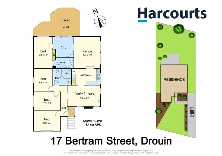 Floorplan of Homely house listing, 17 Bertram Street, Drouin VIC 3818