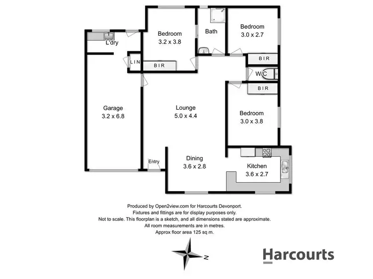 Floorplan of Homely unit listing, 1/2 Dana Drive, Devonport TAS 7310