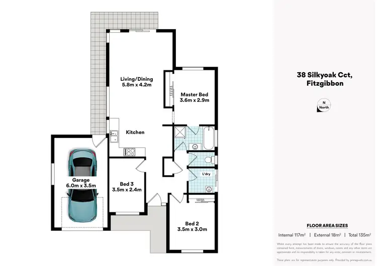 Floorplan of Homely house listing, 38 Silkyoak cct, Fitzgibbon QLD 4018
