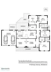 Floorplan of Homely house listing, 4 Parkway Avenue, Athelstone SA 5076