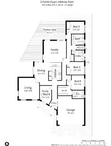 Floorplan of Homely house listing, 3 Caitlin Court, Midway Point TAS